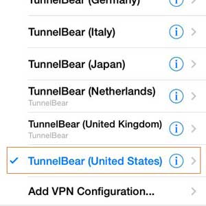Tunnel Bear screenshot